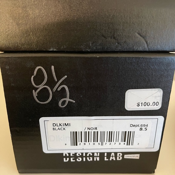 Design Lab Black Suede Mule - Picture 5 of 6